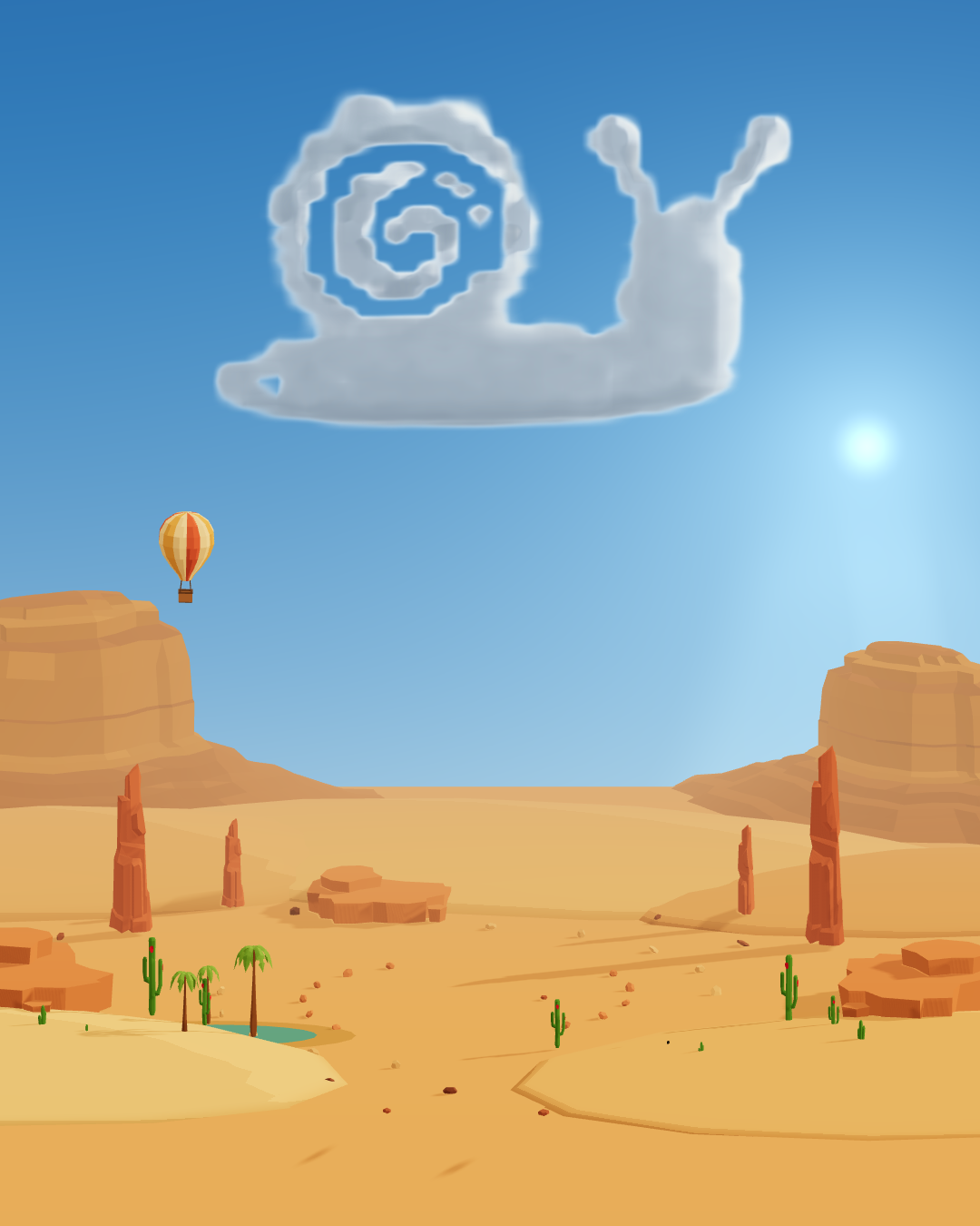 A cloud snail above Desert Canyon
